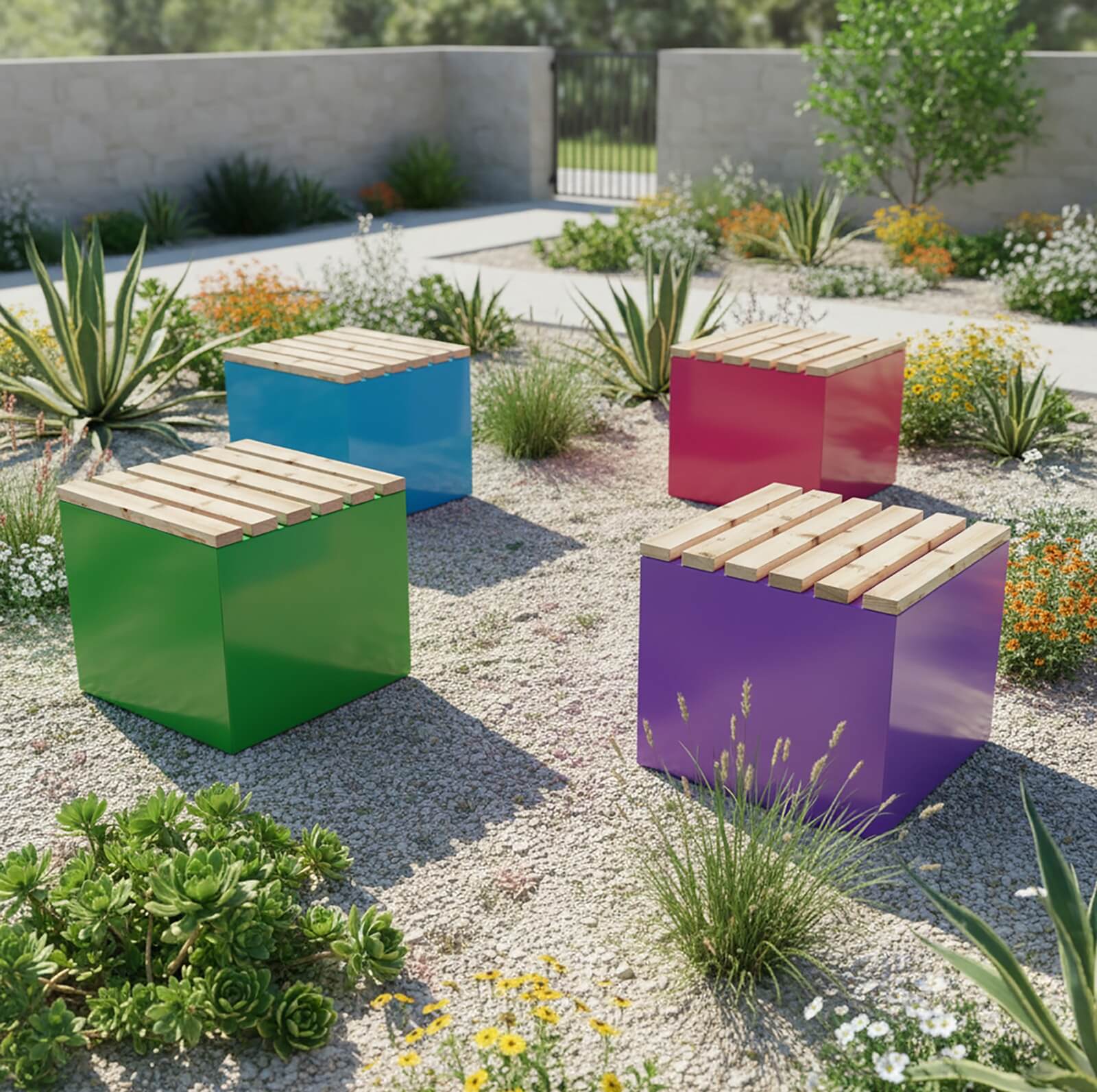 BÄNK in verschiedenen Farben