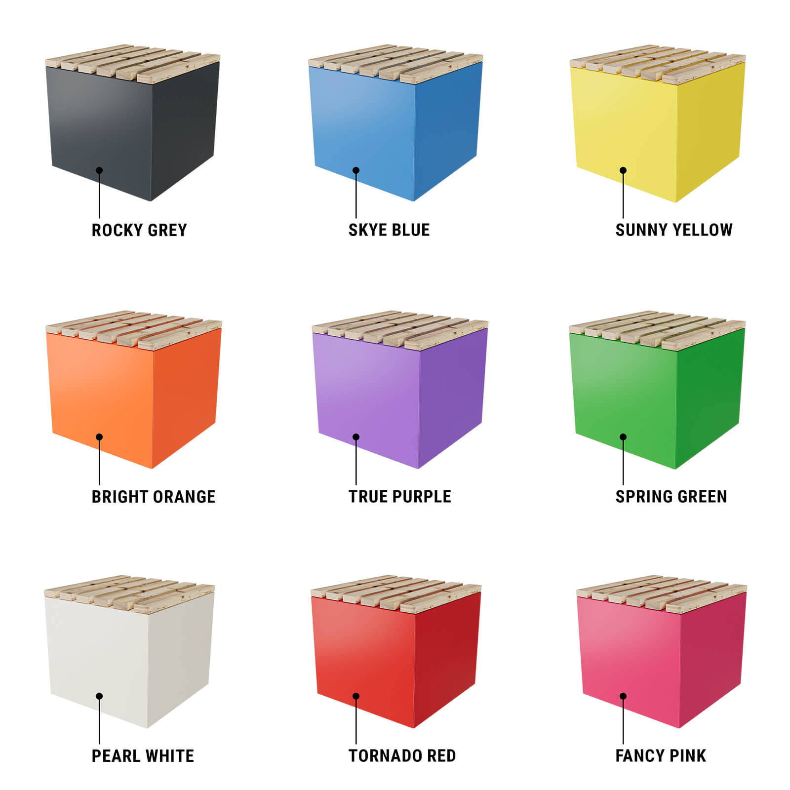 Verfügbar in vielen verschiedenen Farben