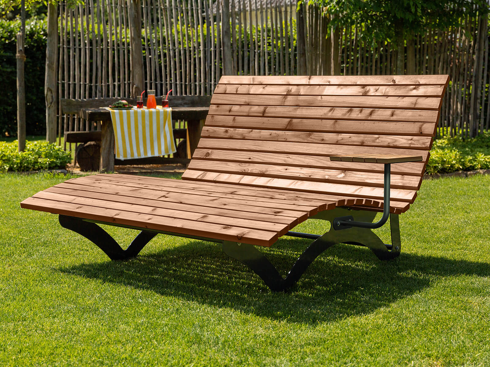 Waldsofa mit Gestell in Anthrazit