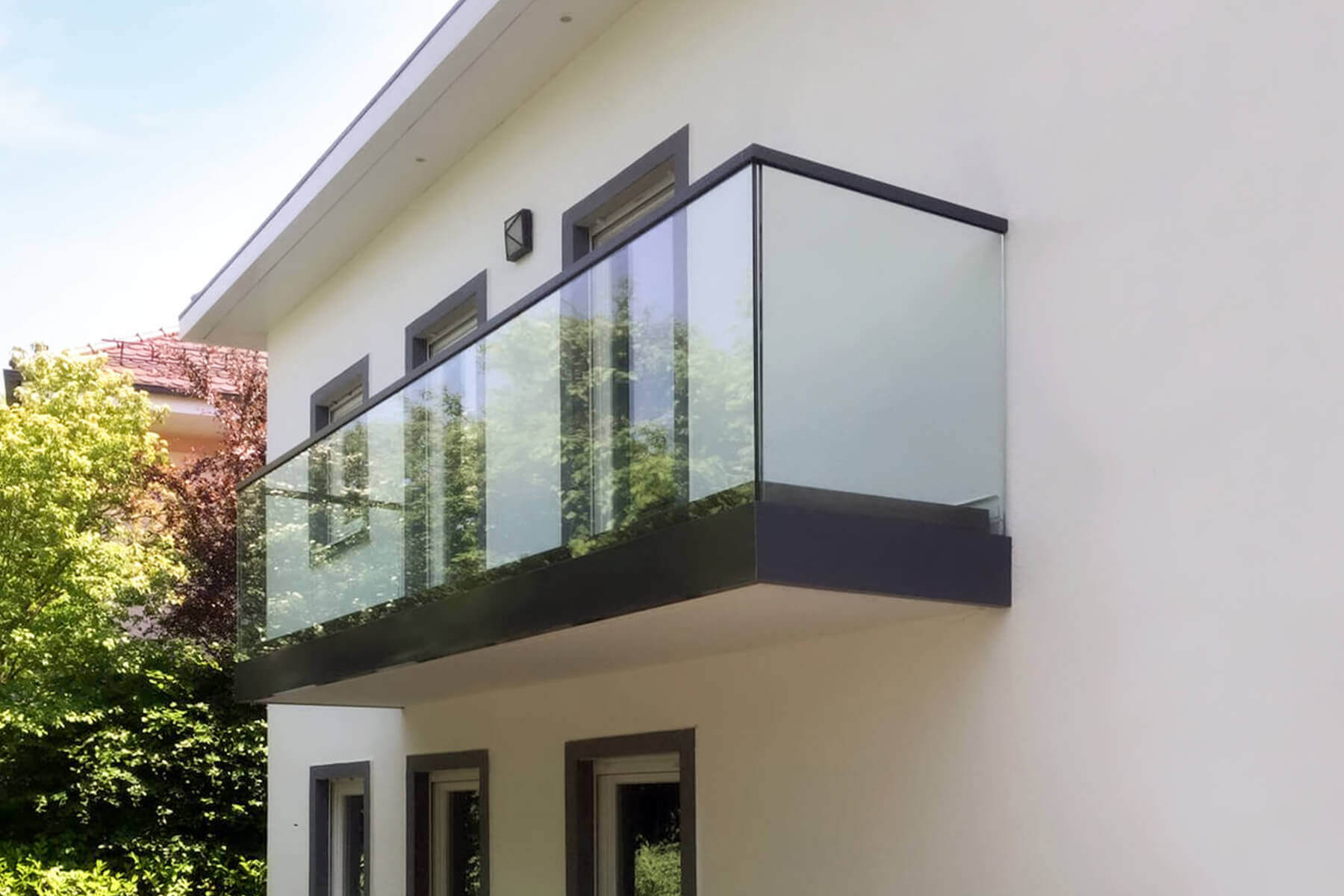 Geländer aus Glas individuell nach Maß, ideal für Dachterassen oder Balkone