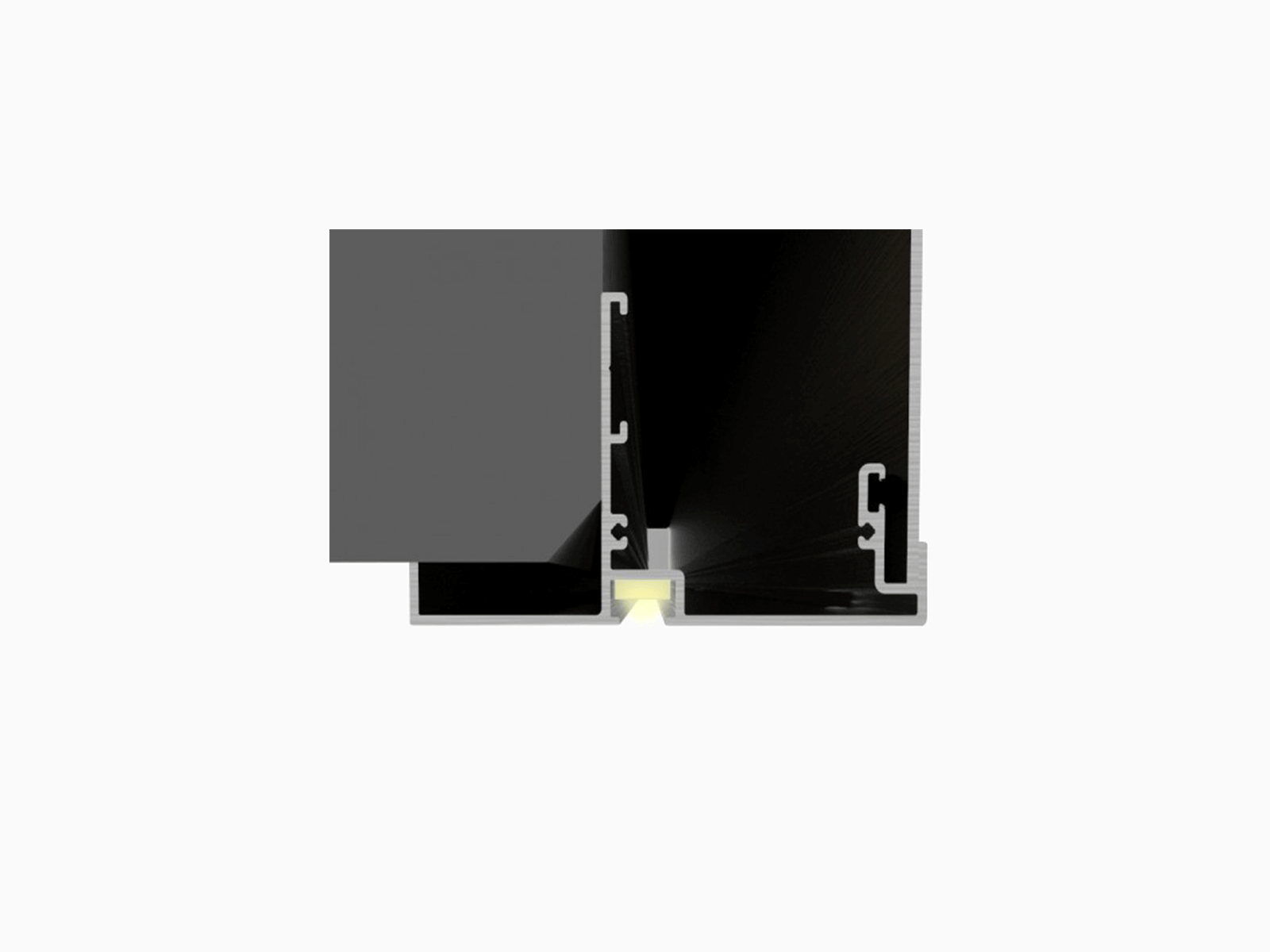 Glasbrüstung BALDOSA mit LED-Lichtleiste inklusive Trafo