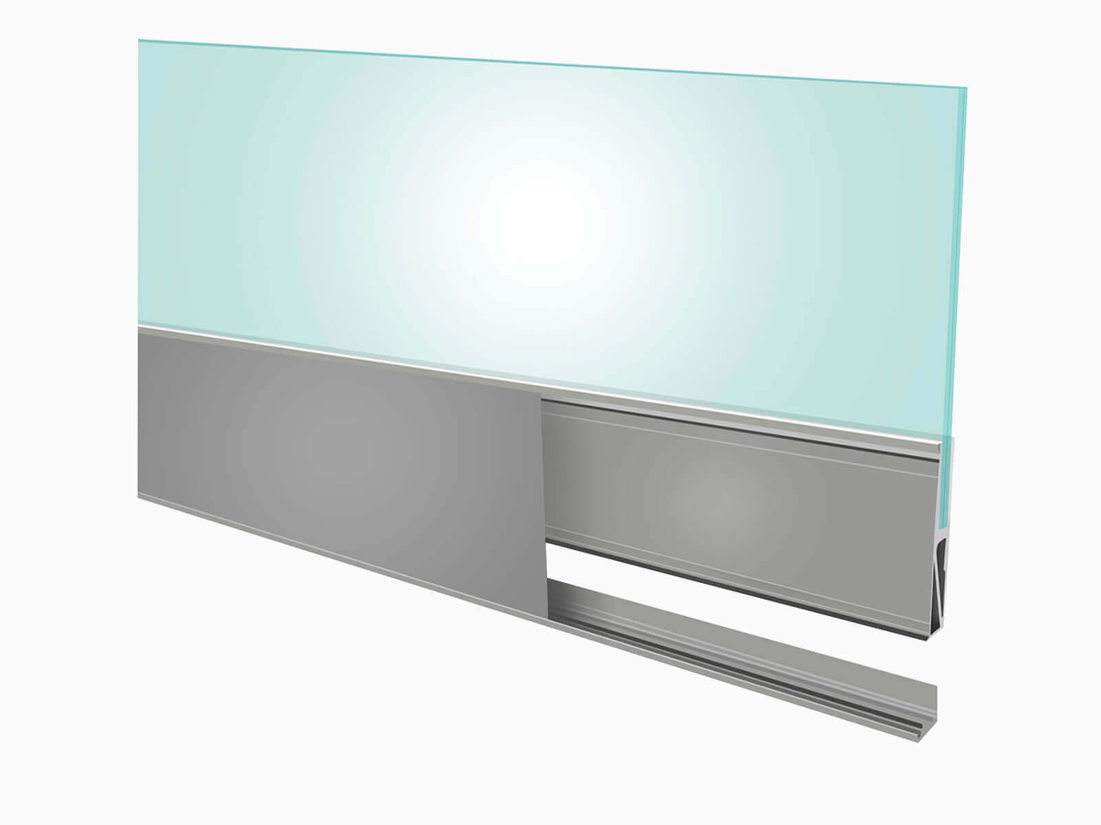 Glasgeländer BALDOSA mit flexibler Verblendung