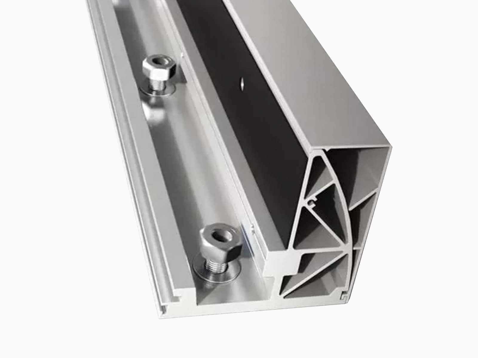 Befestigungsprofil Aluminium für Ganzglasbrüstung CLIP im Individualmass