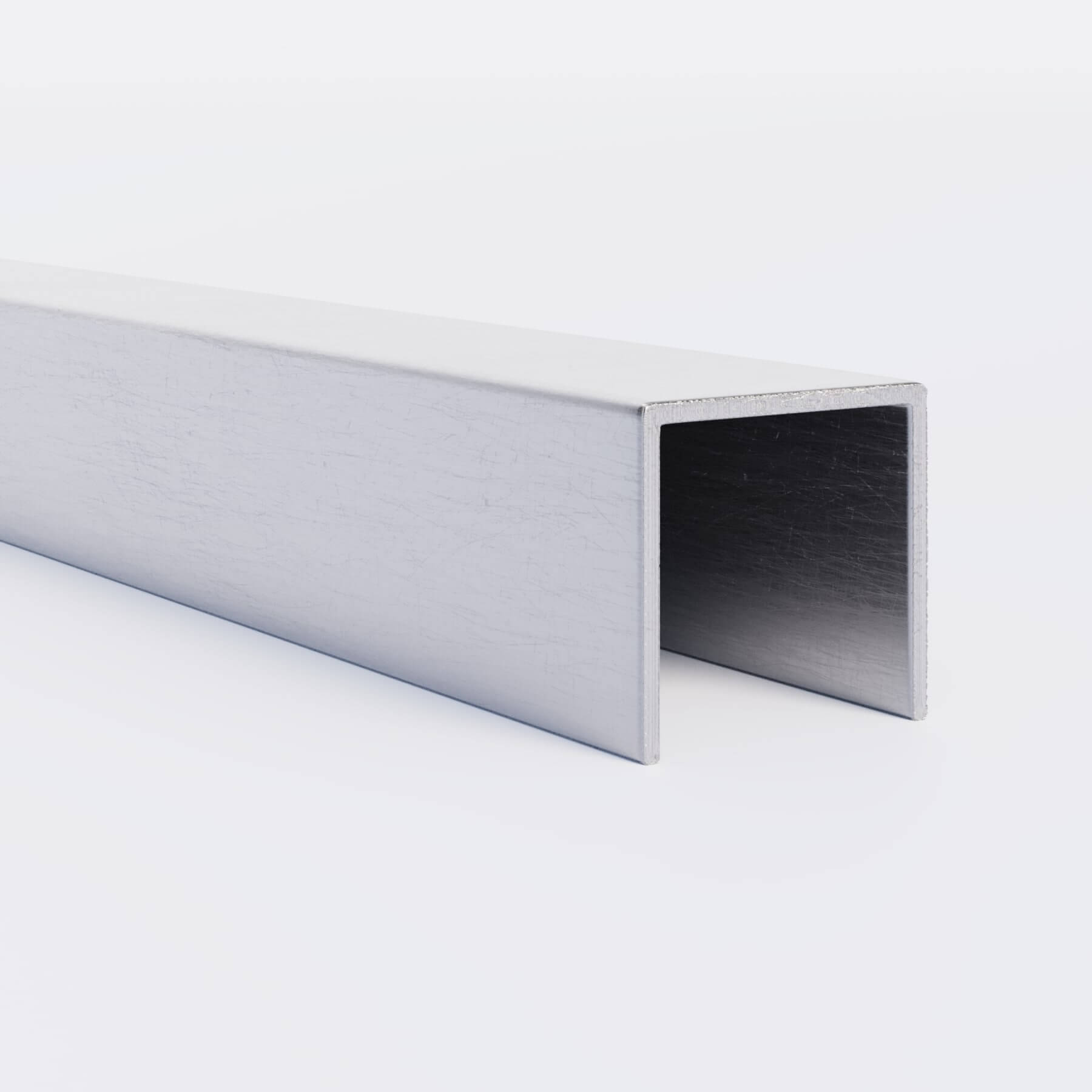 Kantenschutz vor Delaminierung & Stoß für Glasgeländer FORMAL in Edelstahloptik