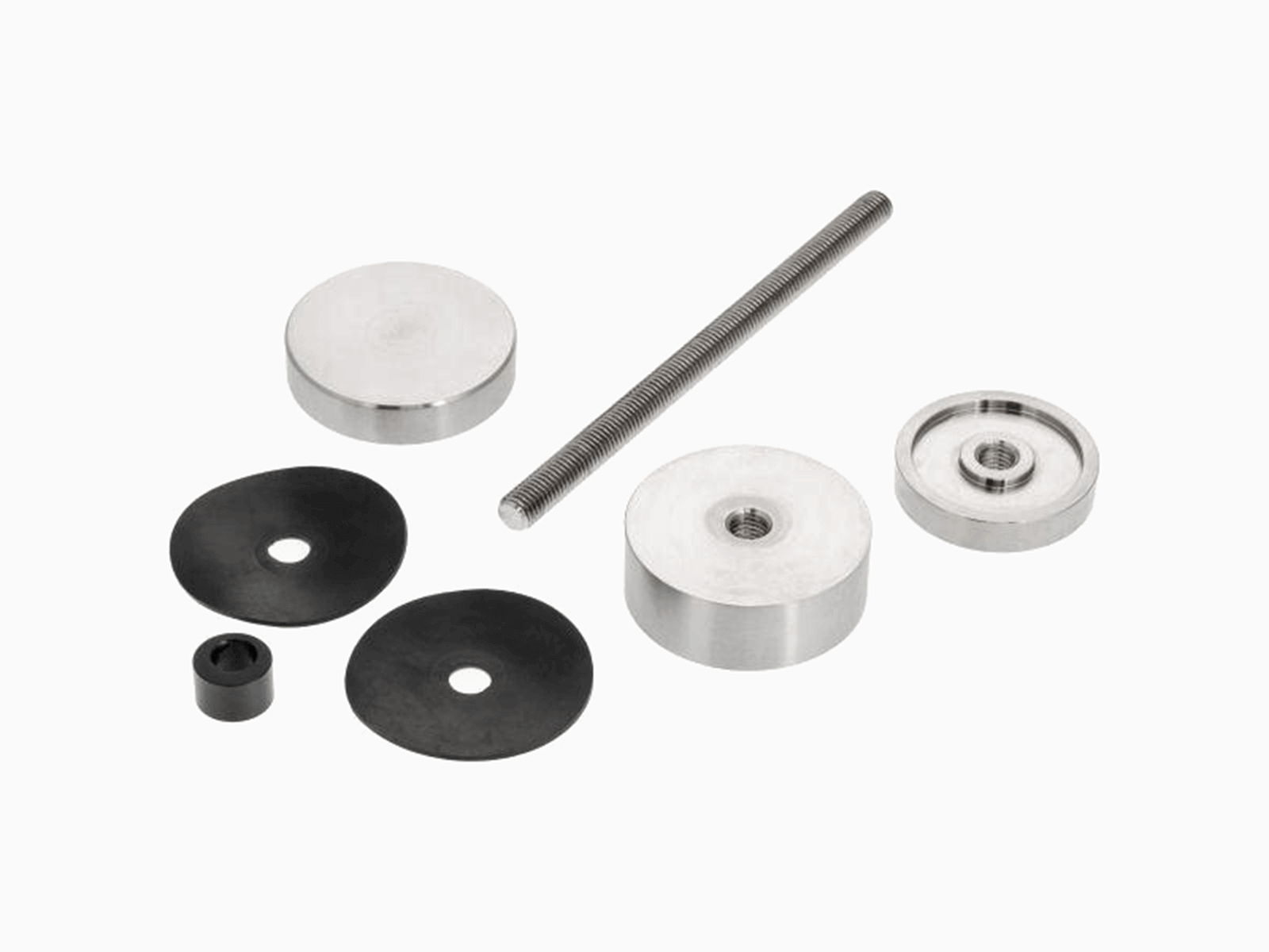 Punkthalter aus Edelstahl für Glasbrüstung