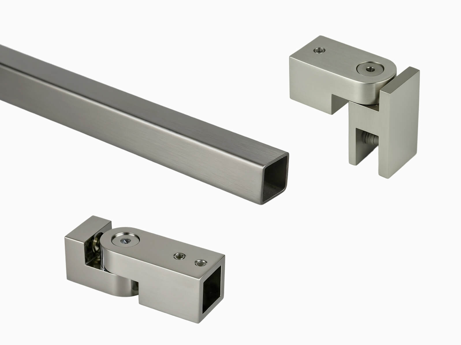 Stabilisierungsstange eckig in Edelstahloptik matt