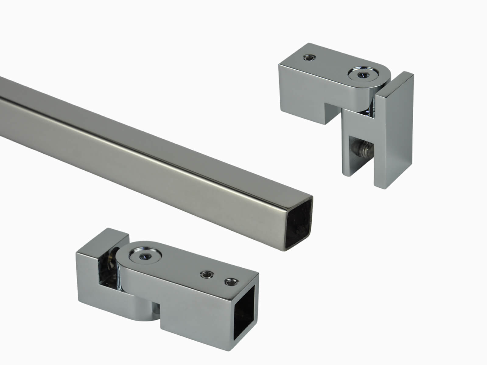 Stabilisierungsstange eckig in Edelstahloptik Hochglanz