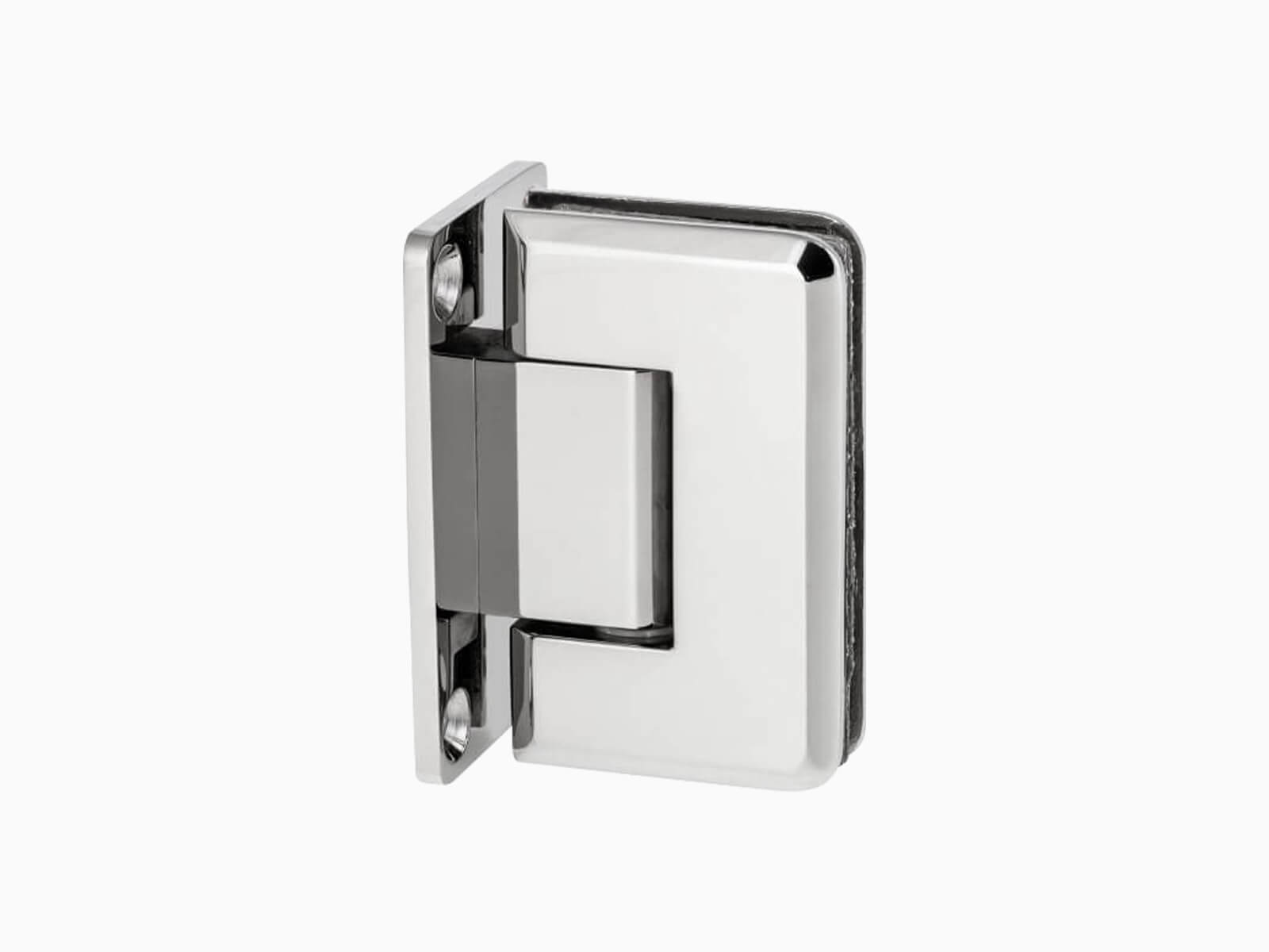 Pendelbeschlag Classic mit sichtbarer Verschraubung in hochglänzendem Edelstahl