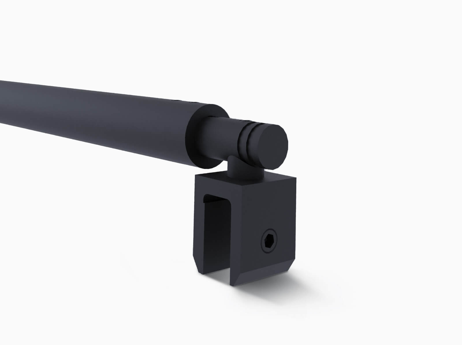 Stabilisierungsstange rund in Schwarz