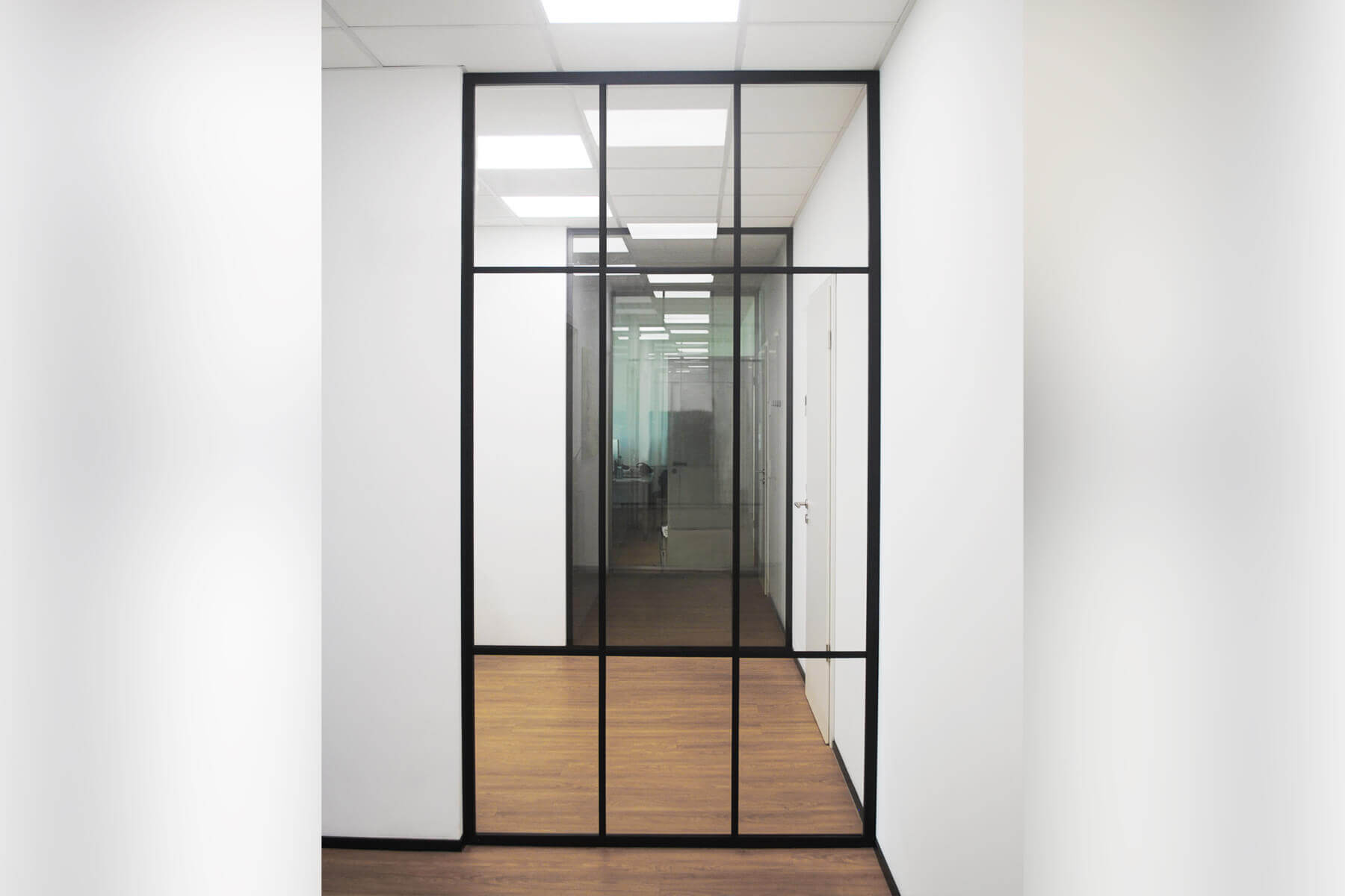 Trennwand im Industrie Look