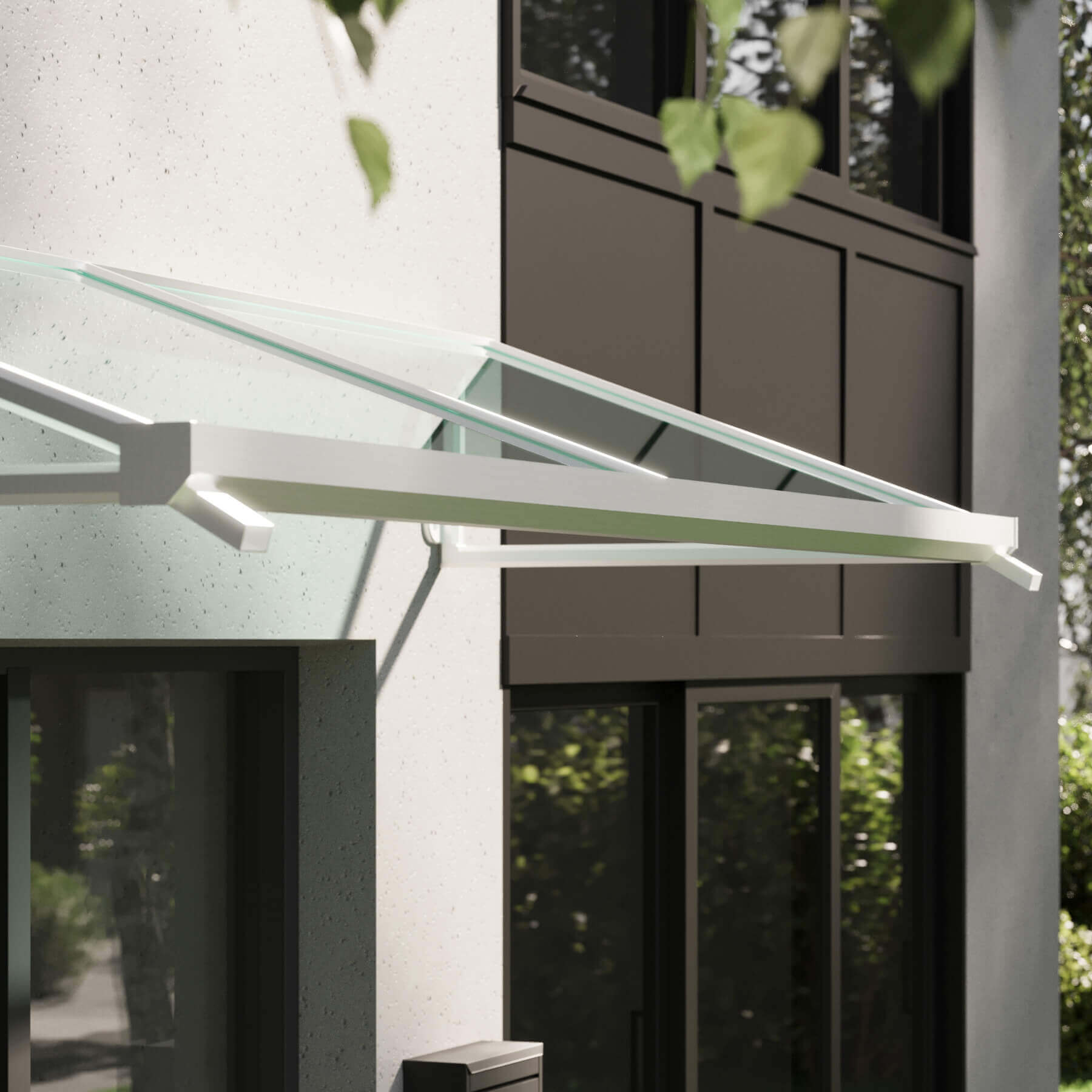 Regenrinne mit beidseitigem Speier (ab 2,40 m)