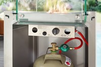 Brenner in Feuersäule Flameo mit verschiedenen Rieglern