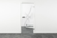 Glastür mit klassischer Eleganz