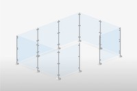 Mobile Trennwände für Messe