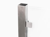 Pfostensystem Feng mit seitlichen Glasklemmen für die Befestigung vom Glas