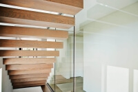 Trav Verglasung an Treppe