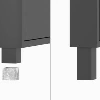 Verschiedene, montagefreundliche Befestigungsarten für das rechteckige Vordach aus Aluminium