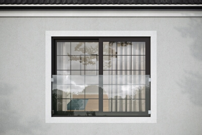 Fensterbruestung mit Glashaltern CANTO