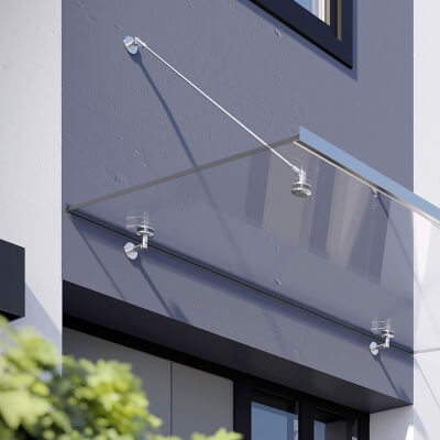 Runde Punkthalter aus Edelstahl