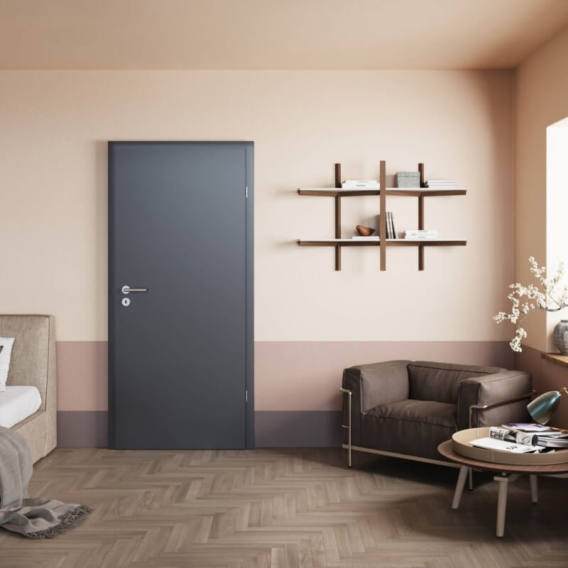 CPL-Zimmertür in Graphitgrau