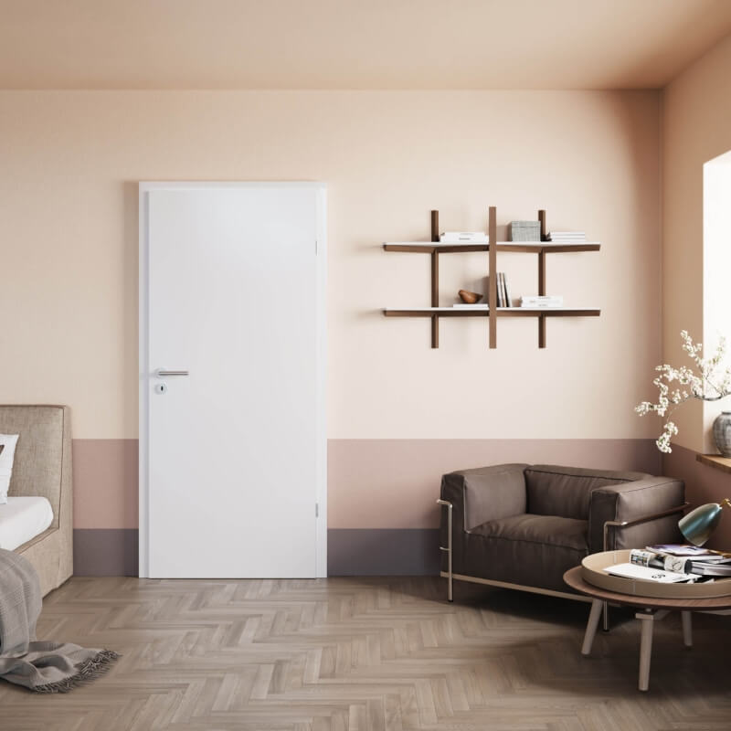 CPL Zimmertür in Weißlack