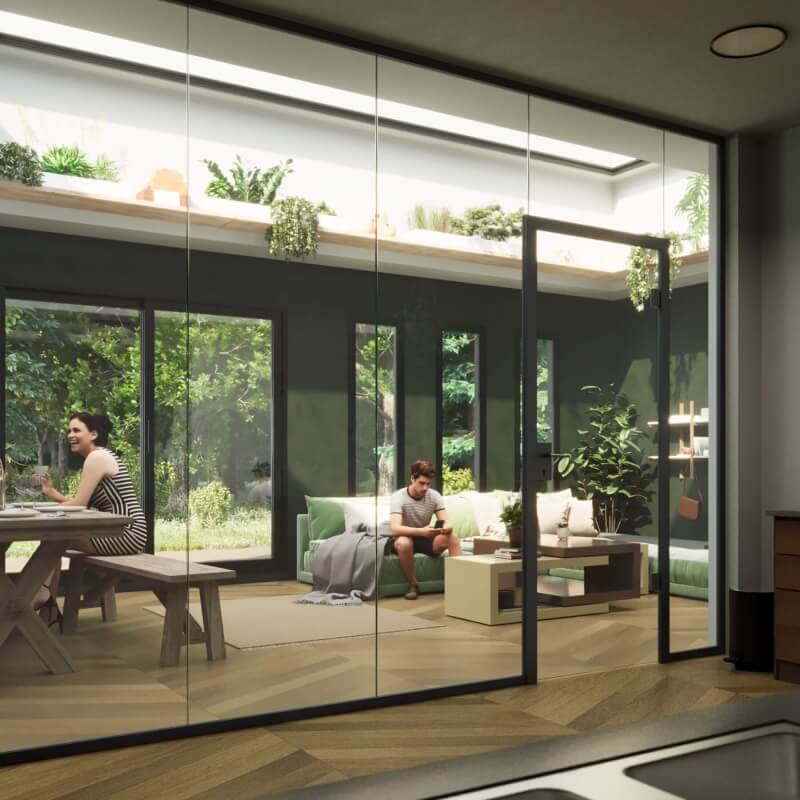 Elegantes Design dank schwarzer Akzente