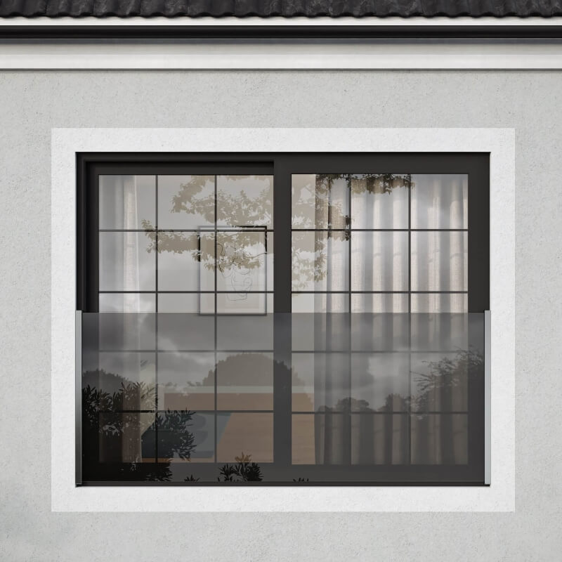 Fensterbruestung mit Klemmprofilen LINEO