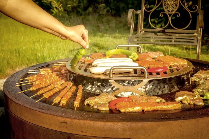 Feuerschale mit Grillring oder Grillrost