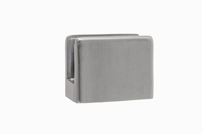 Glasklemme aus Edelstahl für Trennwand PUR