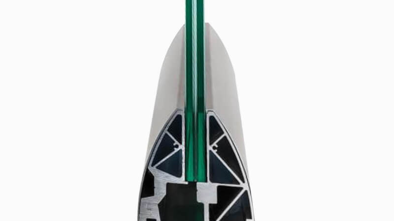 Klemmprofil für Glas beidseitig geklemmt und Maximal sicher