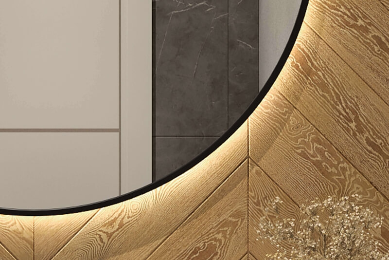 LED-Spiegelrand Detailansicht