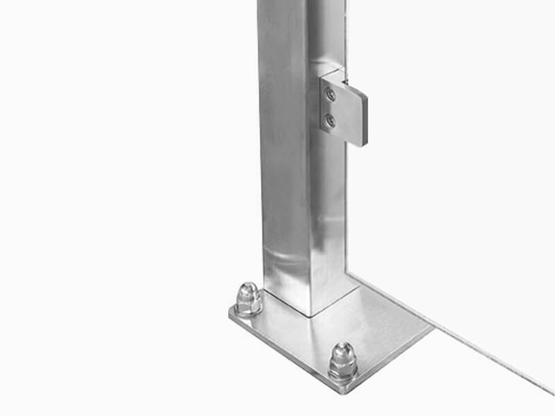 Montageart Pfostensystem Feng verschraubt oder einbetoniert