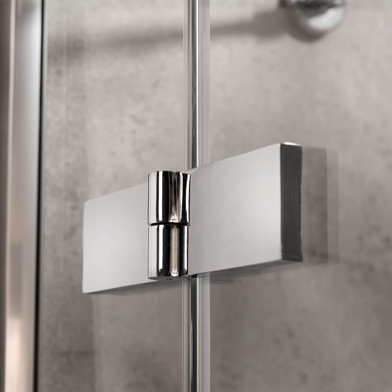 Nischendusche LIGHT mit verchromten Beschlägen