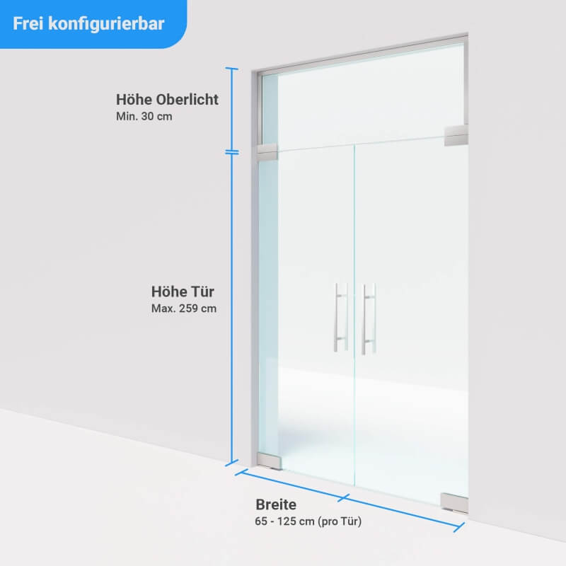 Optionale Öffnungsdämpfung der Tür bei 70°