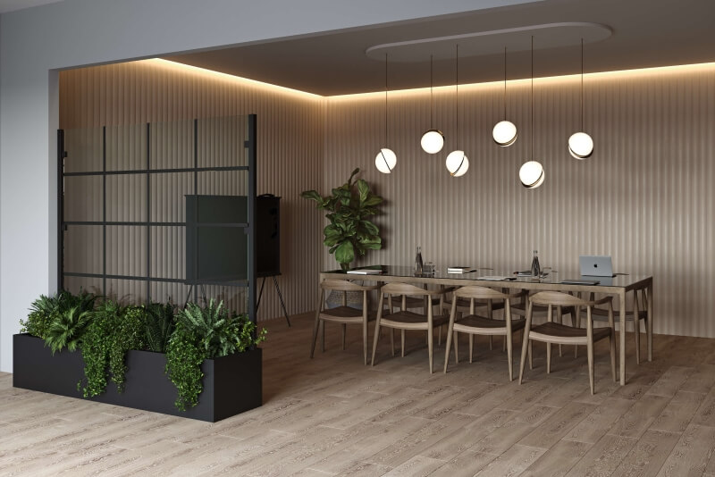 Pflanzkasten im Loftstyle im Innenbereich