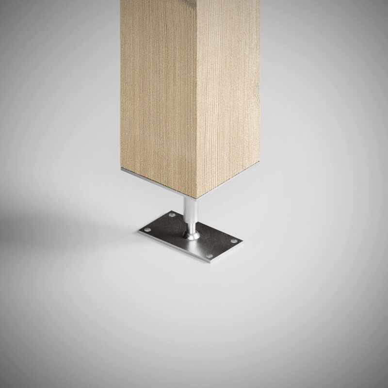 Pfostenträger eines Carports