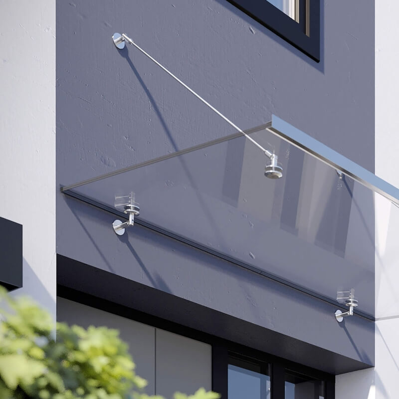 Runde Punkthalter aus Edelstahl