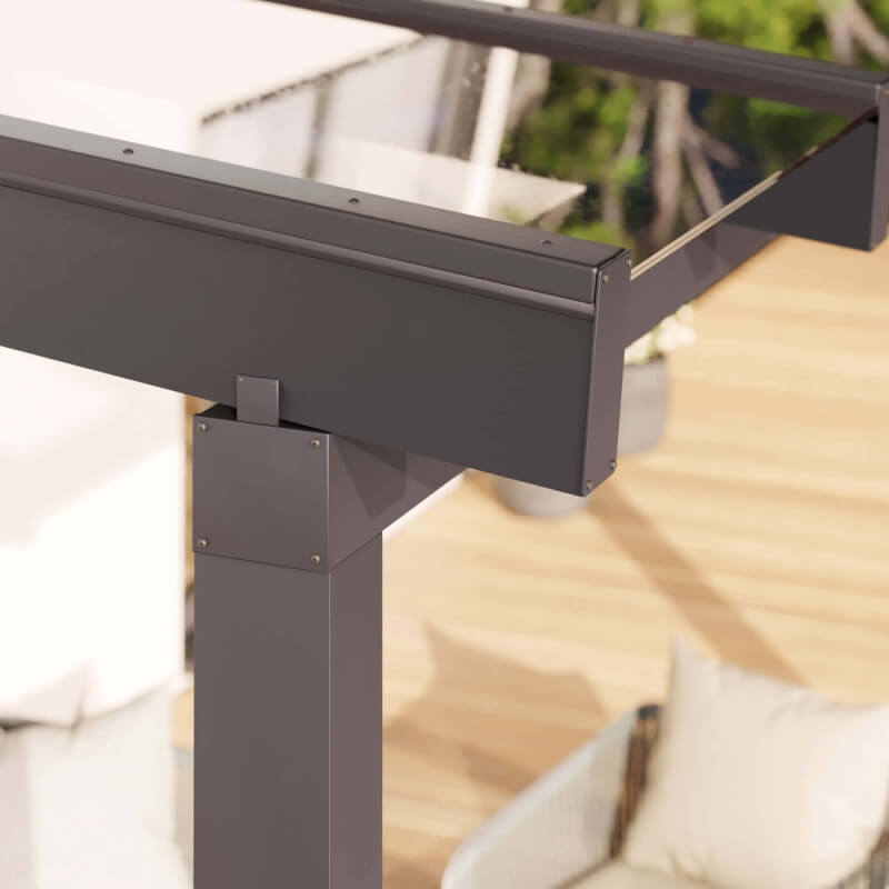 Terrassenüberdachung mit Dachüberstand