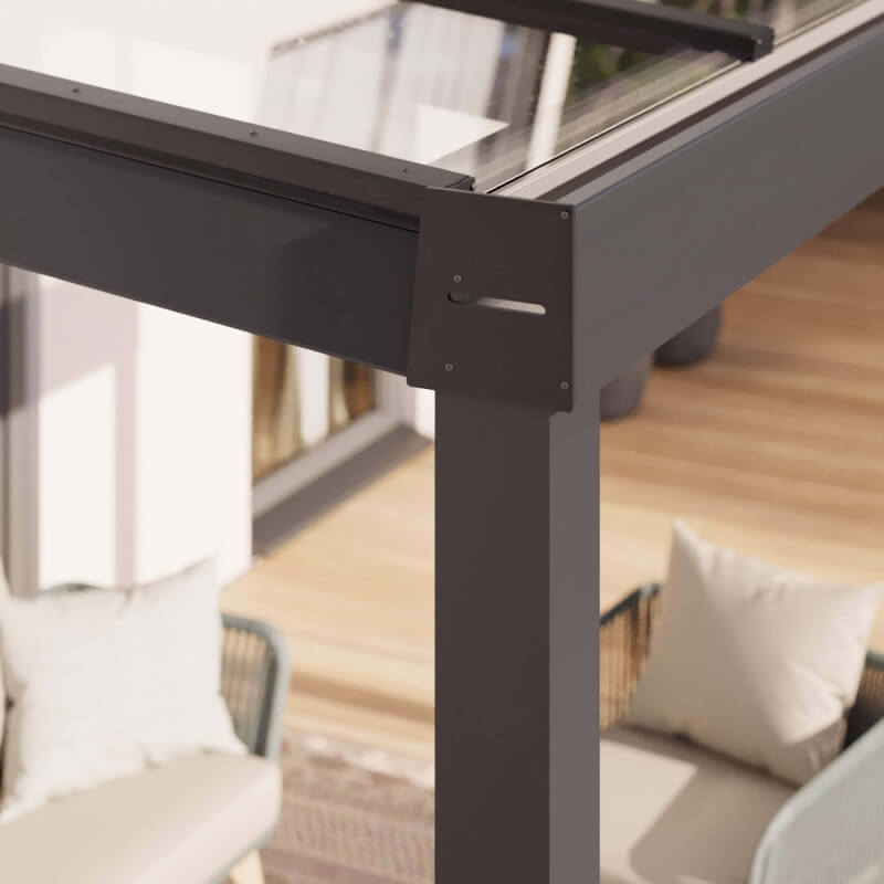 Verdeckte Entwässerung in den Stützen