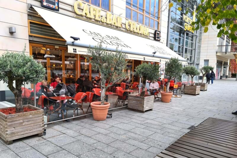 Windschutz und Sichtschutz fahrbar für Gastronomie ohne Baugenehmigung