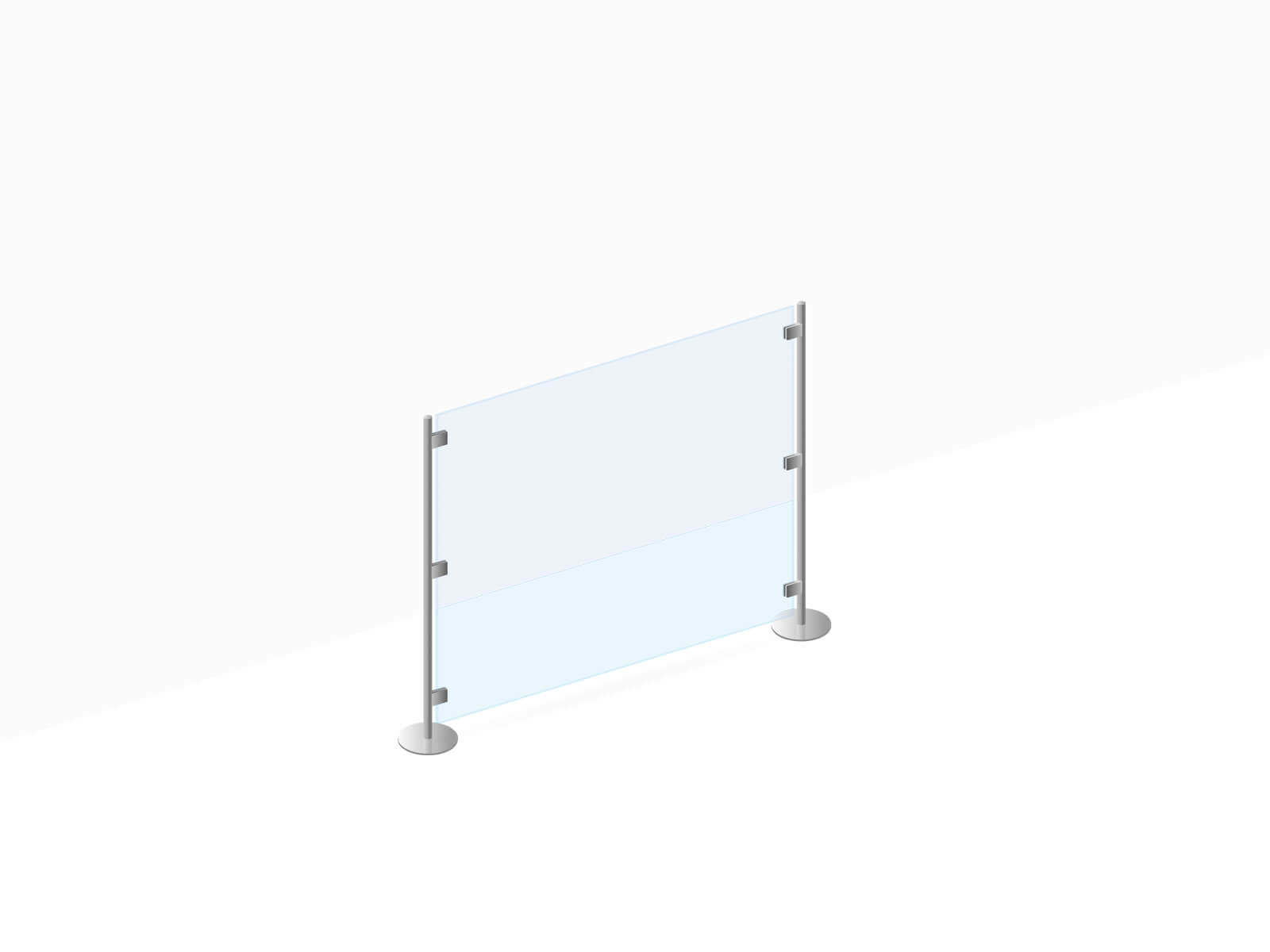 Stellwand Glaselement