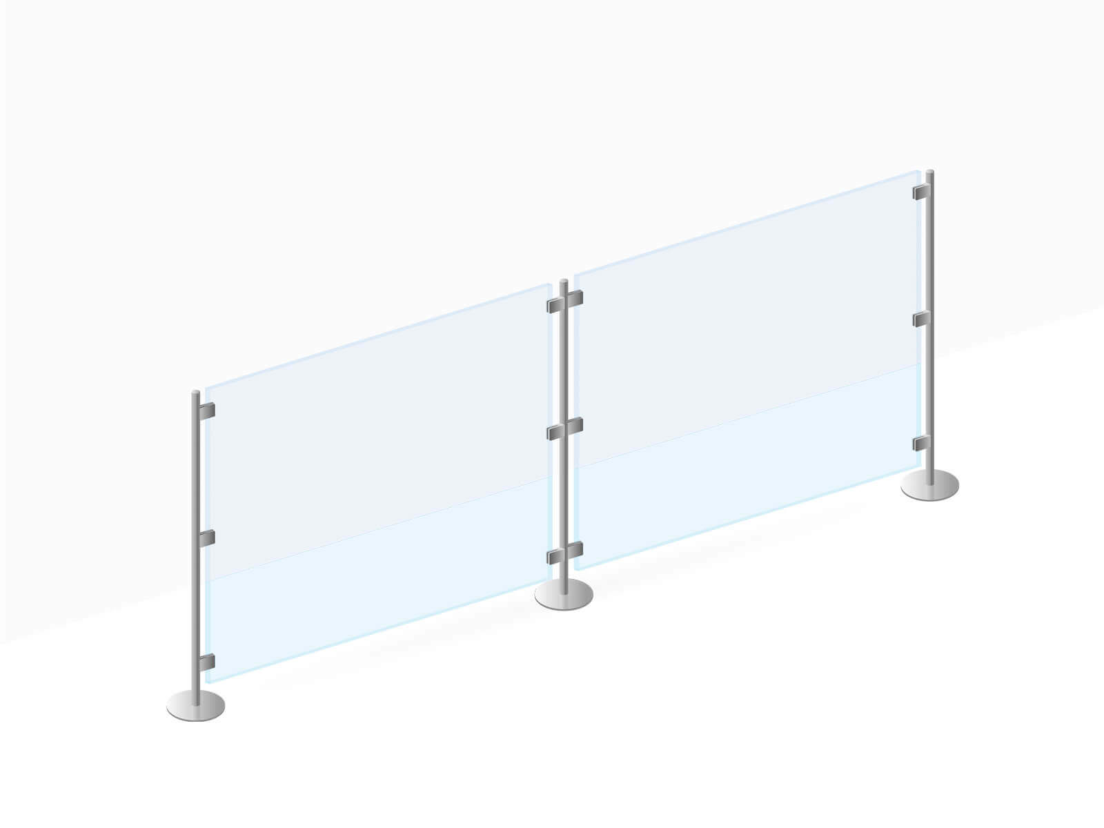 Stellwand zwei Gläser