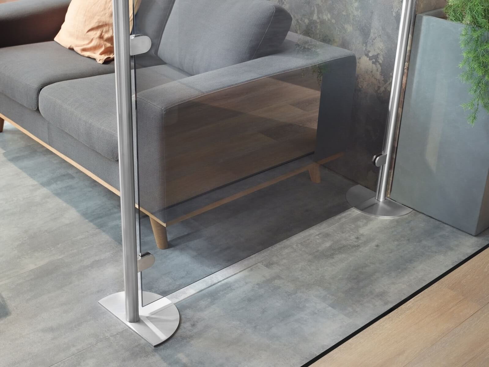 Zugeschnittener Standfuß Stellwand POSTO